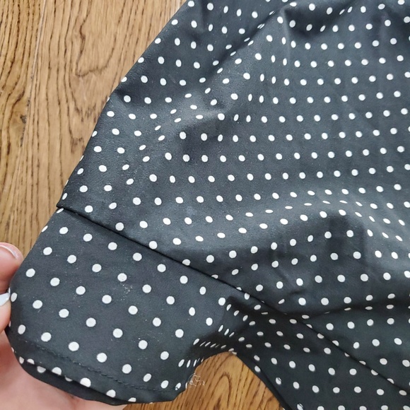Vintage Poka Dot Black Ruffle Shorts - Picture 4 of 5